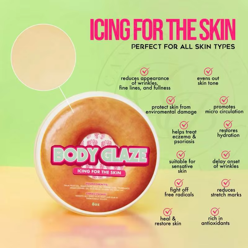 Body Glaze Organic Anti-aging Lightening Body Lotion Brightening Whitening Lotion for Skin