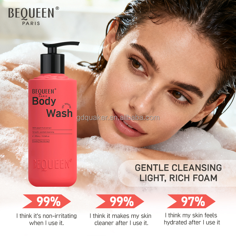BEQUEEN Peach Mango Fragrance Body Wash And Lotion Set With Alcohol Free Fragrance Mist To Moist Your Body Long Lasting