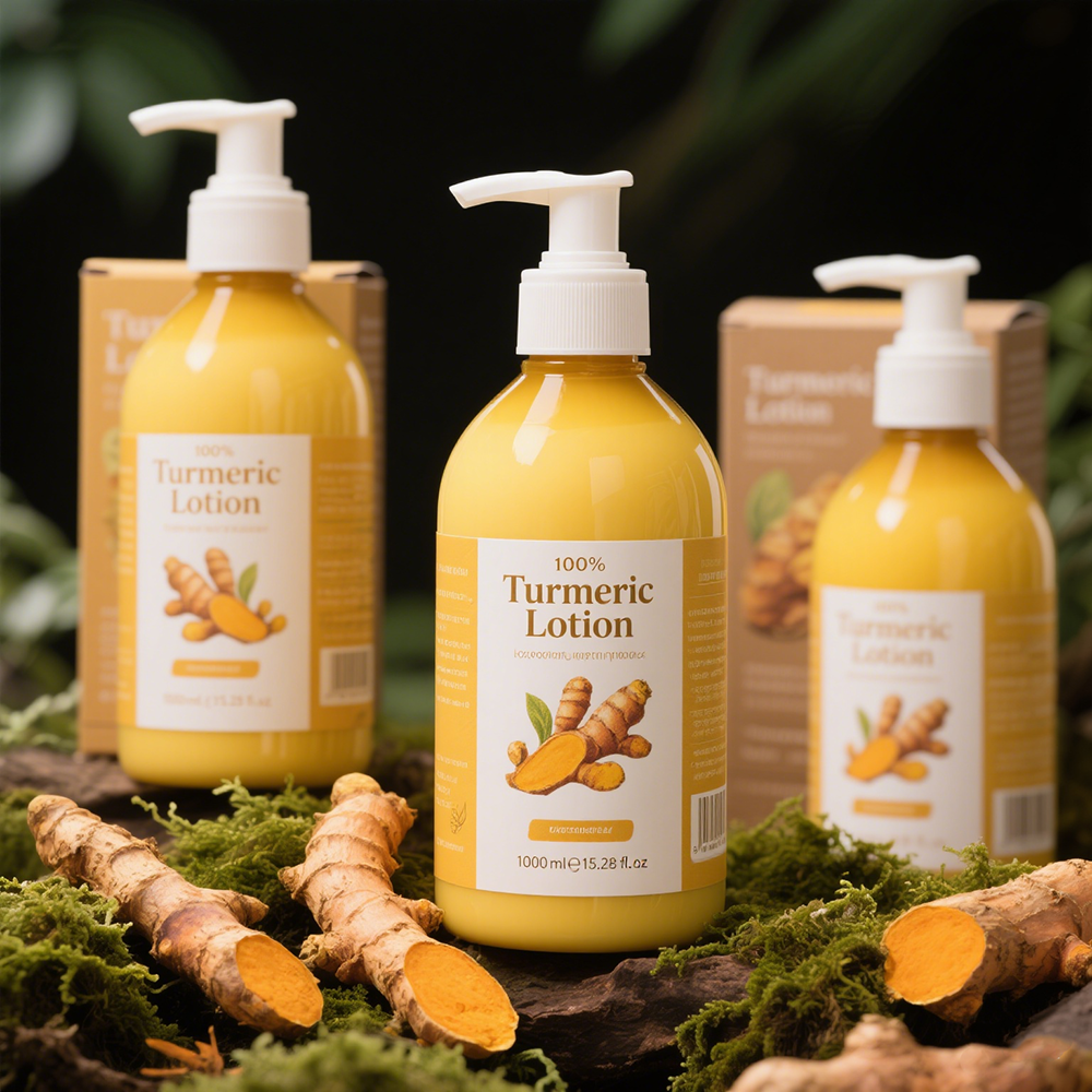 Private Label Brightening Body Lotion Aloe Vera Turmeric Hyaluronic Acid 24 Hours Moisturizing Whitening Cream