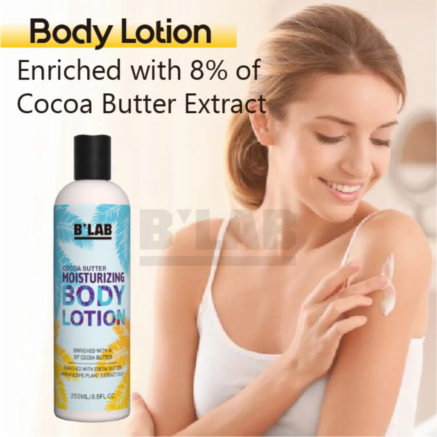 Natural Nourishing and Moisturizing Private Label Cocoa Butter Body Lotion