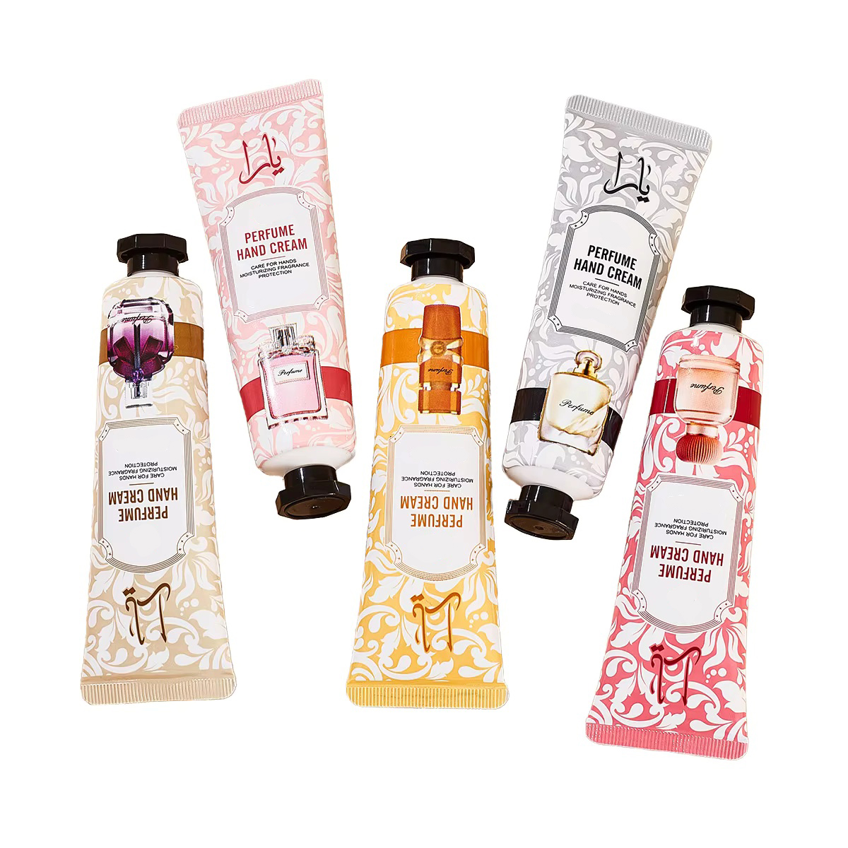 Hot Selling Non-Greasy Herbal Hand Cream Set Moisturizing Perfume Whitening Nourishing Minerals Natural Scent Normal Skin