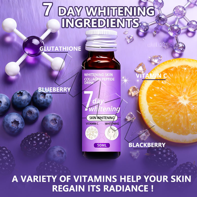 Collagen Oral Liquid Whitening Supplement Display