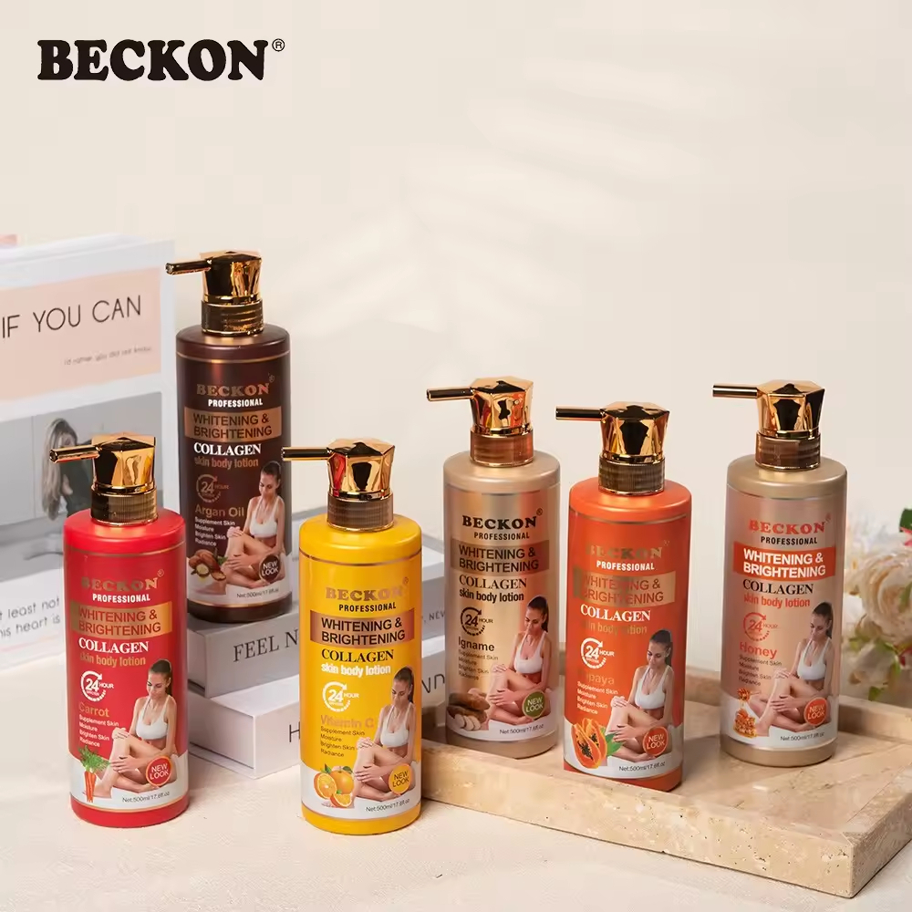 BECKON PRODUCTS 500ml Collagen Moisturizing Body Lotion Women Non-Greasy Fragrance Sooth Whitening Body Lotion