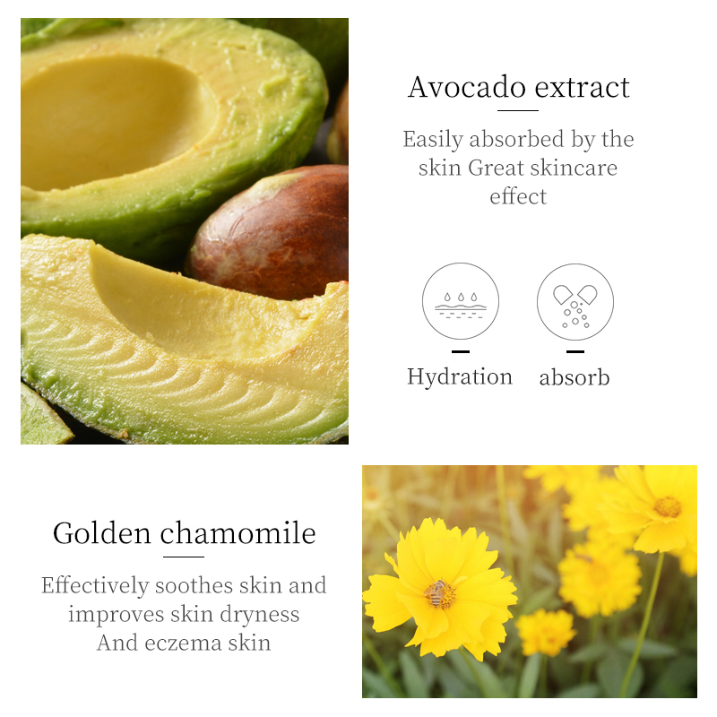 Private Label Organic Brightening Milk Body Lotion Avocado Body Milk Lotion