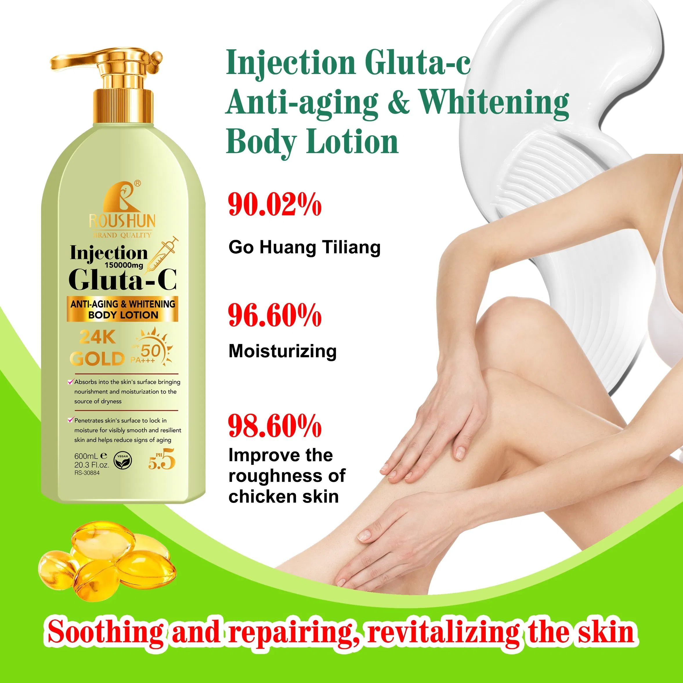 Roushun Gluta-C Anti-Aging &amp; Whitening Body Lotion Moisturizing Smooth