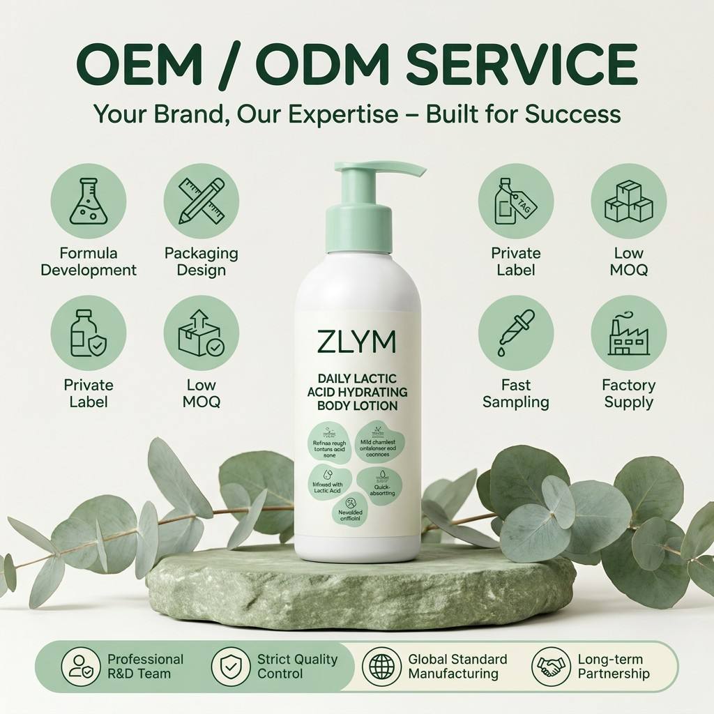 Sensitive Skin Body Lotion Lactic Acid AHA Gentle Exfoliating Fragrance Free Hydrating Smoothing Daily Moisturizer