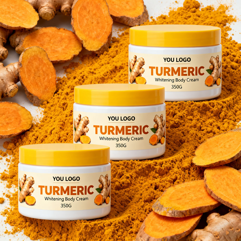 Turmeric Body Cream For Dark Spots Natural Brightening Moisturizer With Collagen Vitamin C Skin Care Lotion