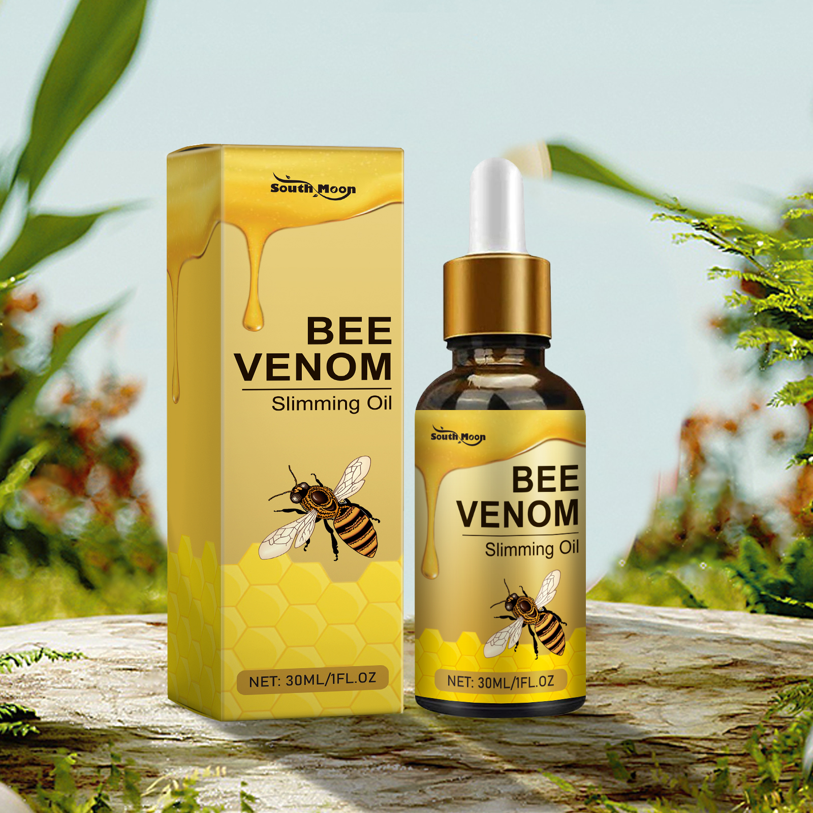 Firming Contouring Bee Venom Body Oil Body Shaping Firming Slimming Effect Support Bee Venom Slimming Body Shaping Essential Oil