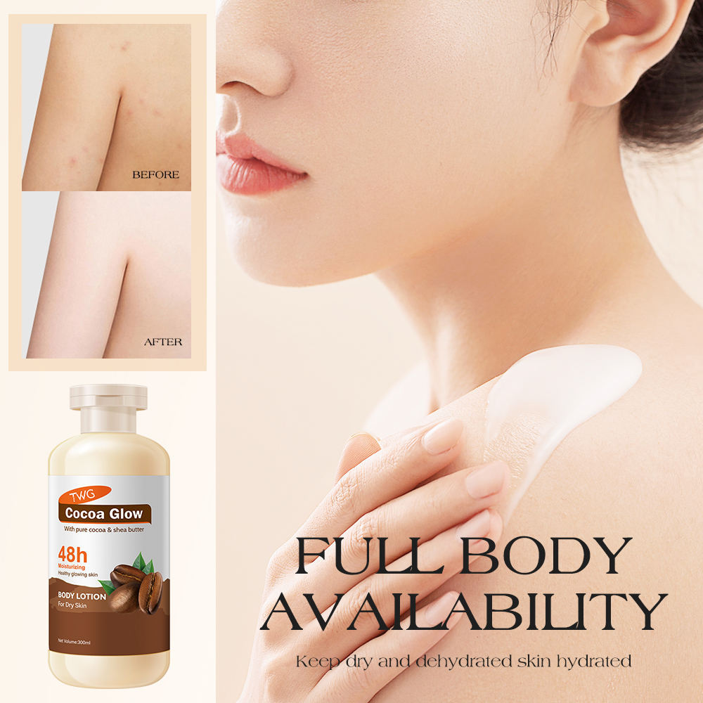 TWG Wholesale Deep Nourishing Cocoa Body Lotion 300ml Cocoa Shea Butter Body Lotion Moisturising Cocoa Butter Cream for Dry Skin