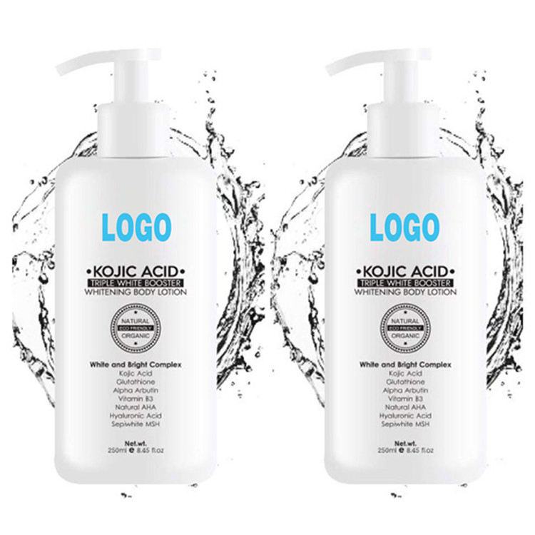 OEM Custom Vegan Kojic Acid Skin Brightening Whitening Body Lotion