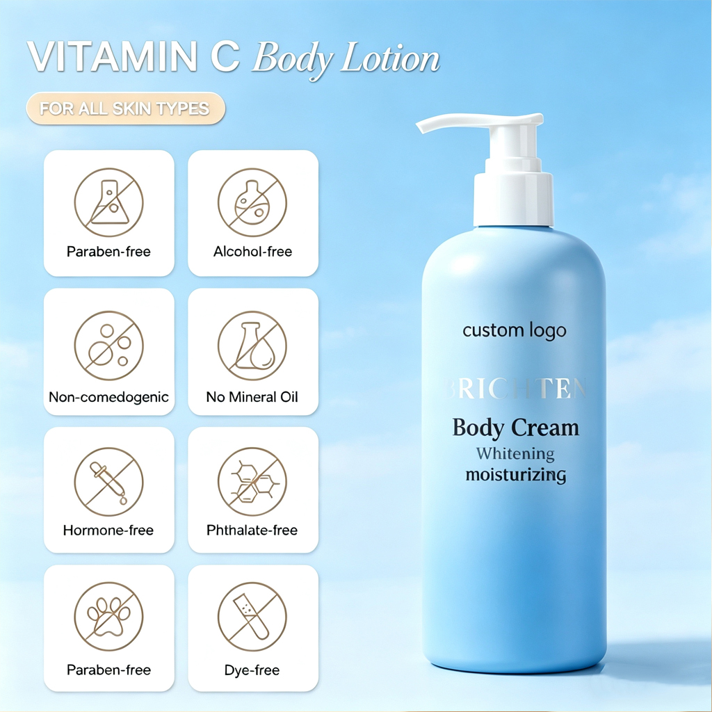 Whitening Body Lotion Vitamin C Even Skin Tone Deep Moisturize Hydrate Firm Nourishing Vitamin Body Lotion