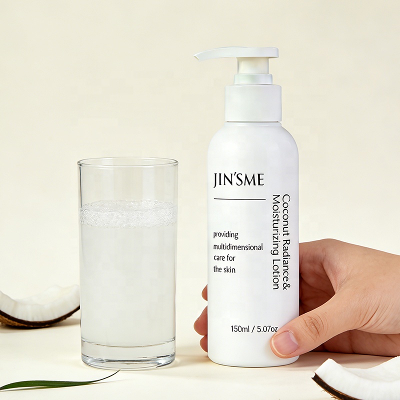 Hypoallergenic Body Lotion Cold-Pressed Coconut Oil Hyaluronic Acid Provides Lightweight Moisture Natural Brightening Soothing