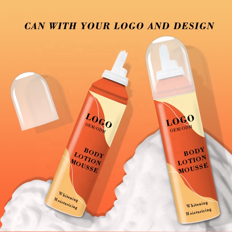 Beauty Vegan Collagen Body Milk Mousse Bath Body Hydrating Moisturizing Body Lotion Mousse Serum Aerosol for Dry Skin Care