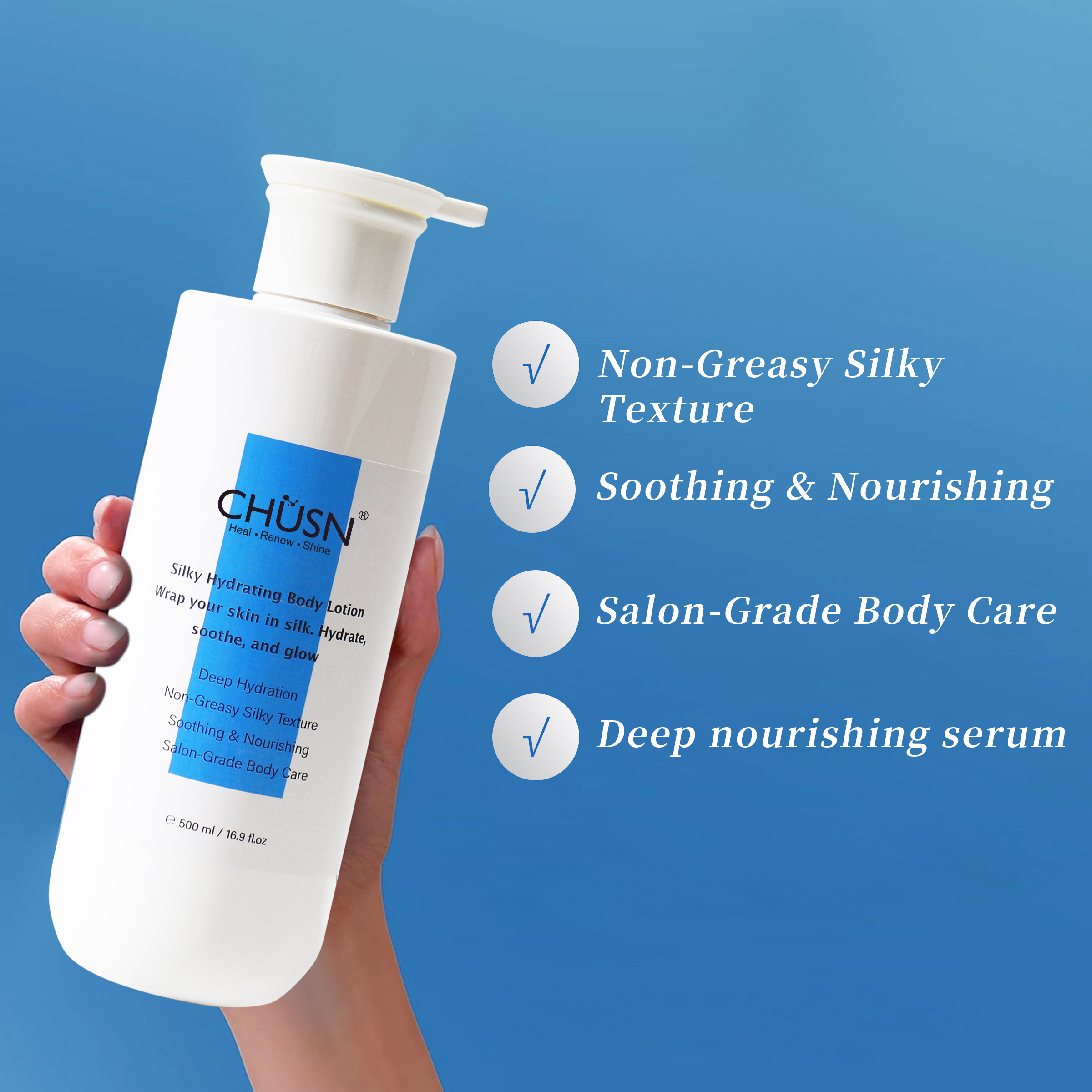 CHUSN Hydrating Body Lotion for Sensitive &amp; Acne-Prone Skin