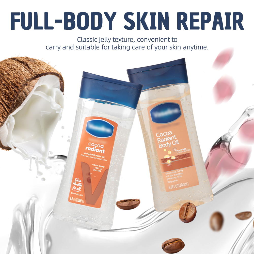 Popular Non-Greasy Deep Hydration Skin Oil All-Natural Fast Absorbing Nourishing Skin Softening Moisturizing Body Lotion Gel Oil