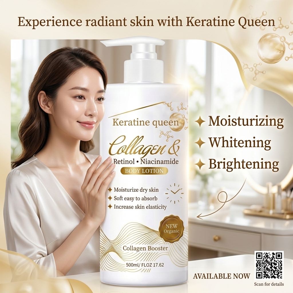 Natural African Skin Whitening Body Lotion 500ml Dark Spot Corrector Brightening Body Milk with Ceramides