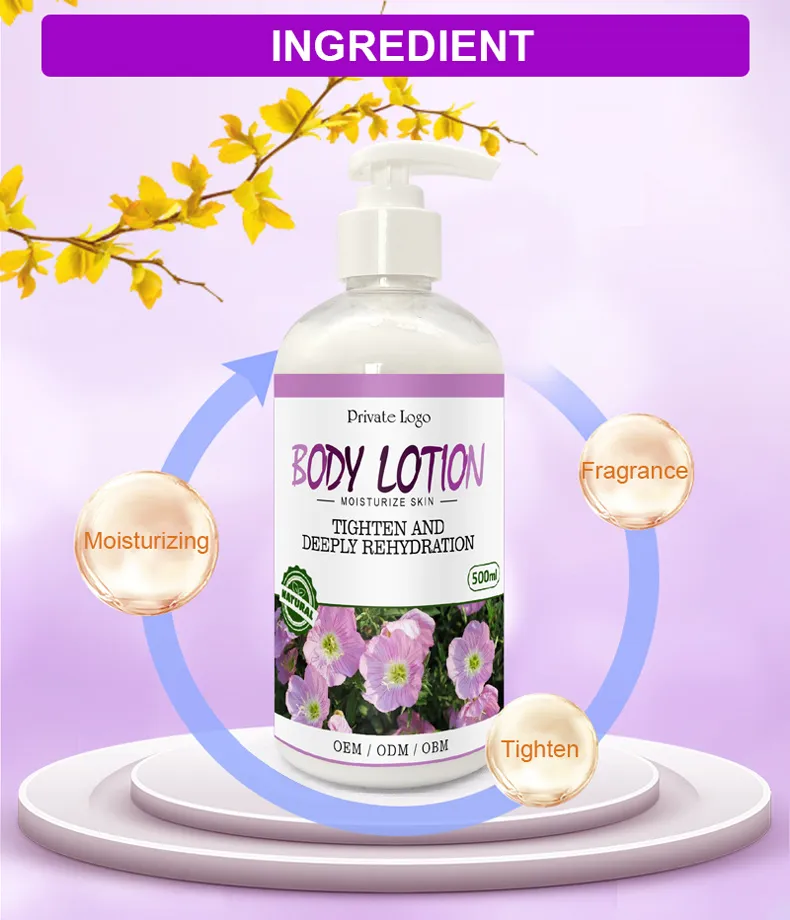 Private Label Natural Brightening Cream Skin Care Whitening Firming Body Lotion for Black Skin