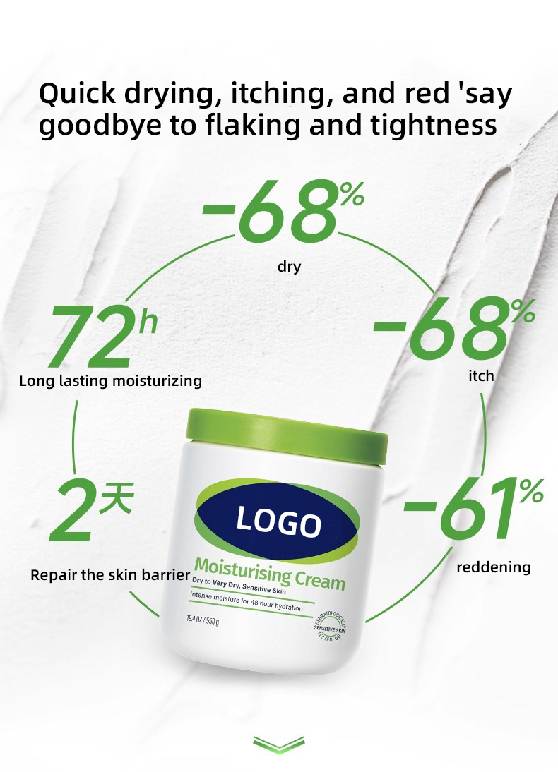 Natural Organic Children's Moisturizing Cream & Body Lotion Large White Jar Niacinamide Aloe Vera Milk Fragrance Evening Use