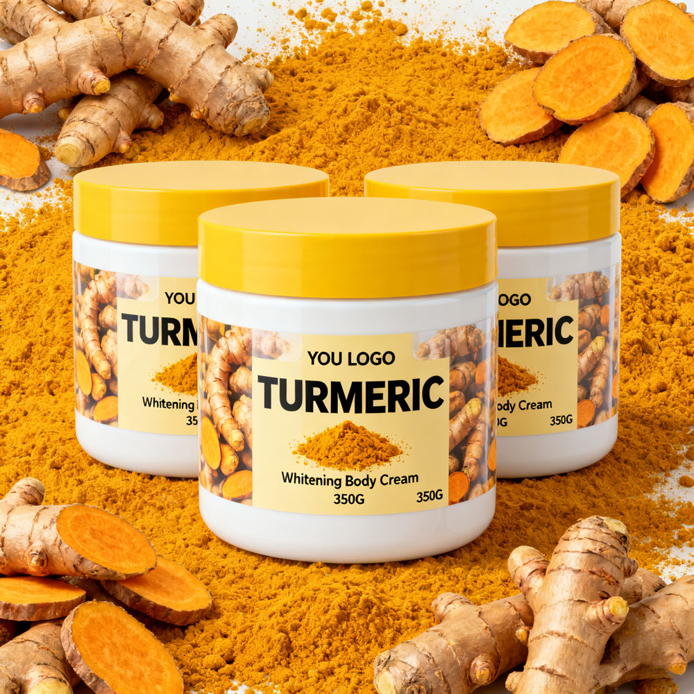 Turmeric Body Cream For Dark Spots Natural Brightening Moisturizer With Collagen Vitamin C Skin Care Lotion
