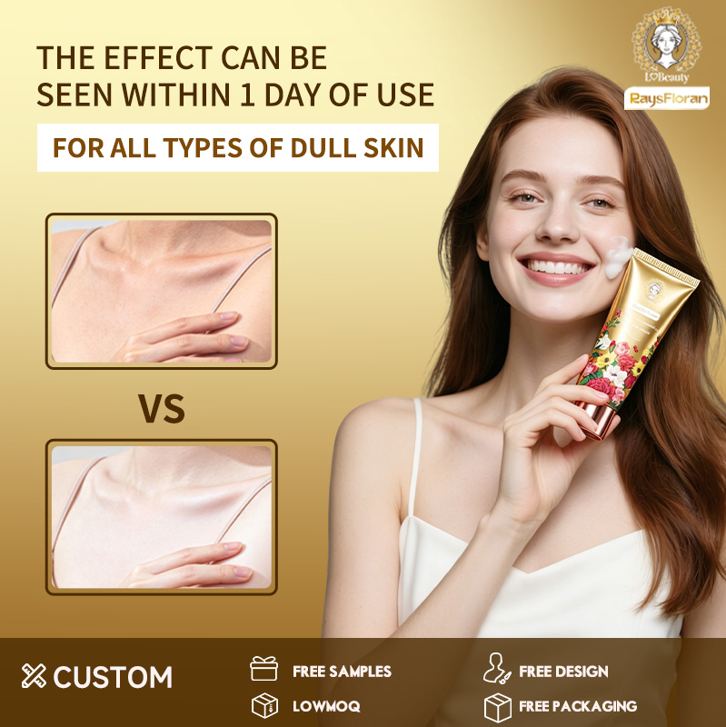 Aojie Organic Scientific Ingredients Gentle Skincare Visible Naked Eye Whitening Brightening Body Cream Rose Fragrance For All