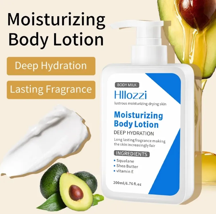 Clear Texture Makeup Cream Lotion 200ml Vitamin C Lightening Body Butter Lotion Moisturizer Vitamin C Bleaching Whitening Body Lotion for Black Skin