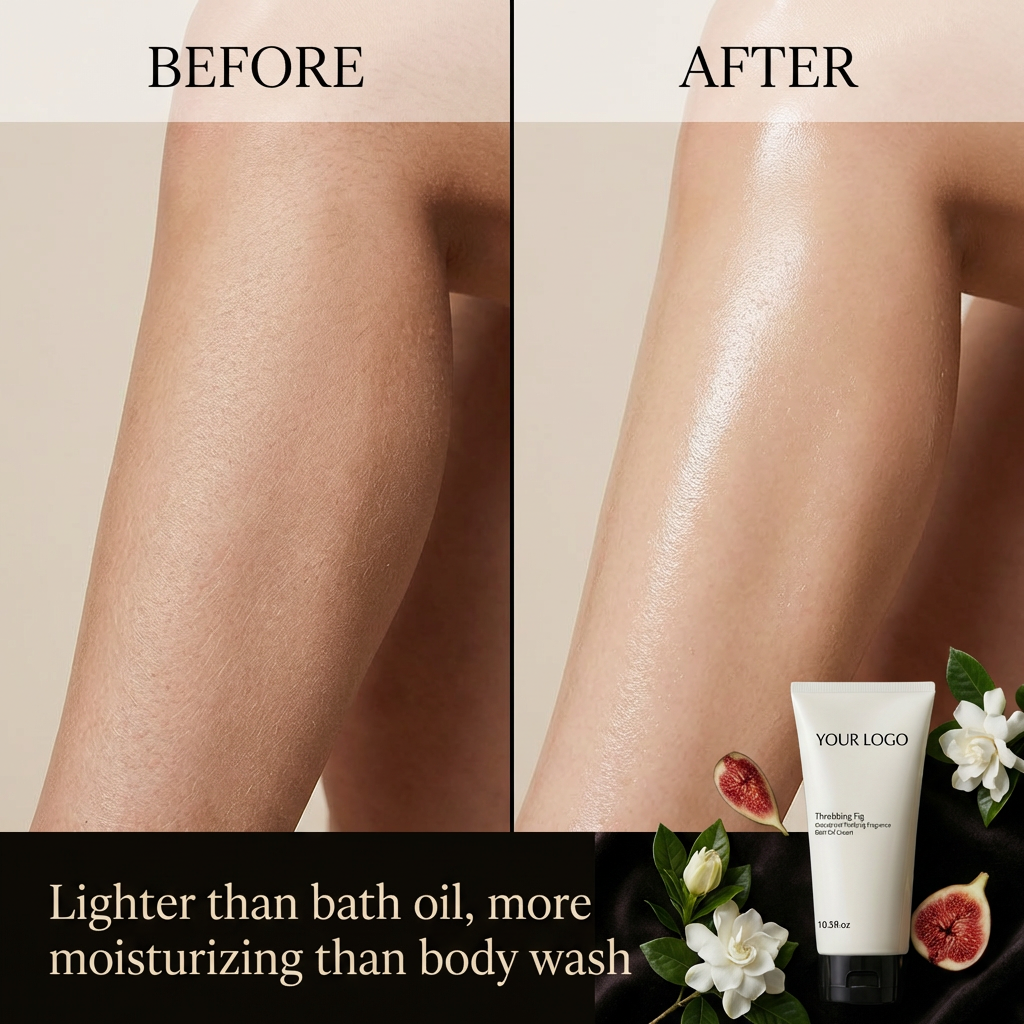 Luxury Fig Long Lasting Fragrance Bath Oil Cream Hydrating Nourishing Whitening BodyWash Smooth Glossy Moisturizer Natural