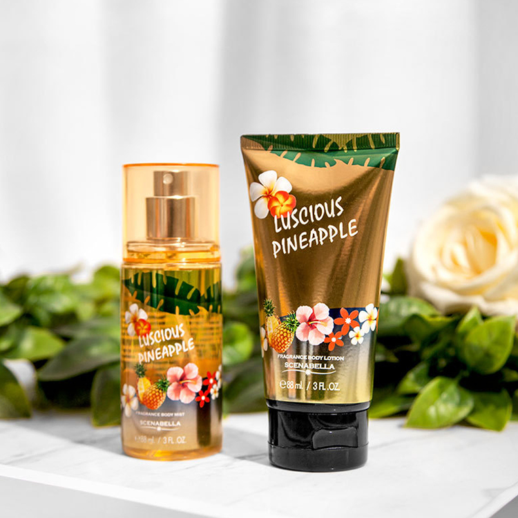 Private Label Mini Set Christmas Body Spray and Lotion Set Mositure Hand Body Lotion