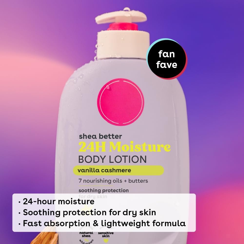 Body Lotion Moisturizing Nourishing Exfoliating Long-Lasting Vanilla Fragrance