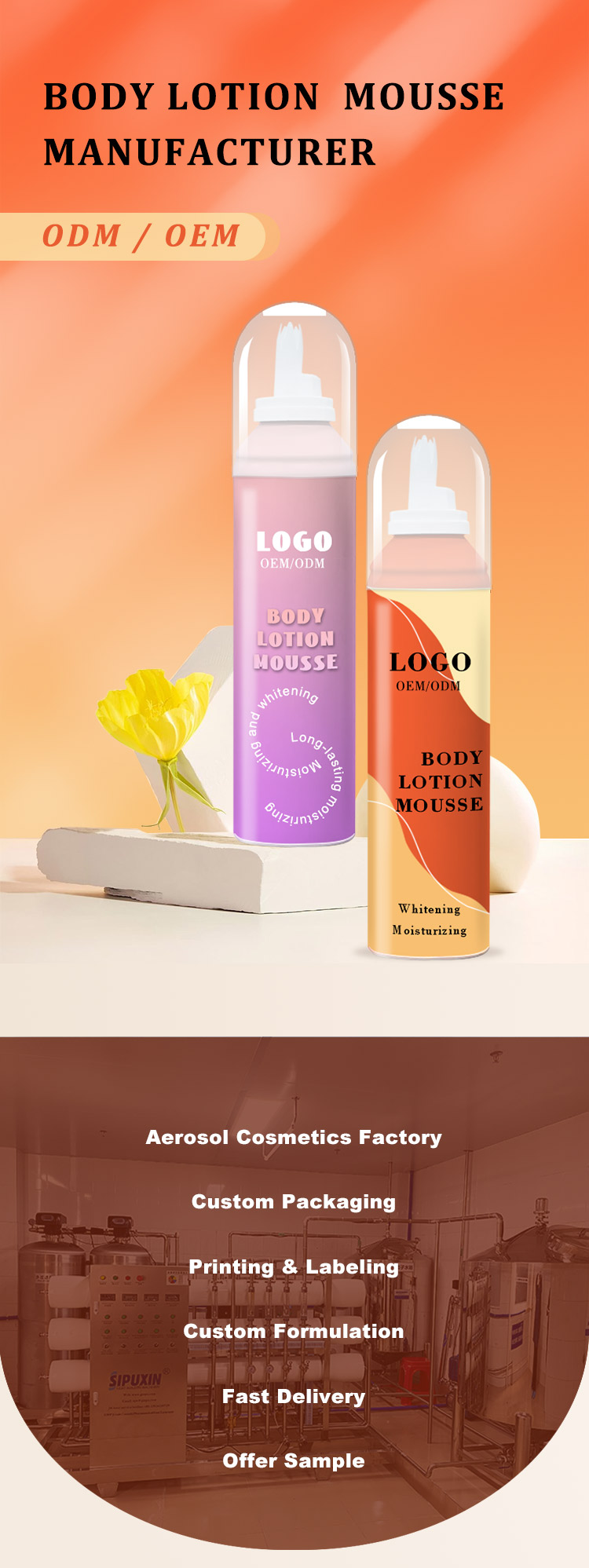 Body Lotion Mousse Showcase