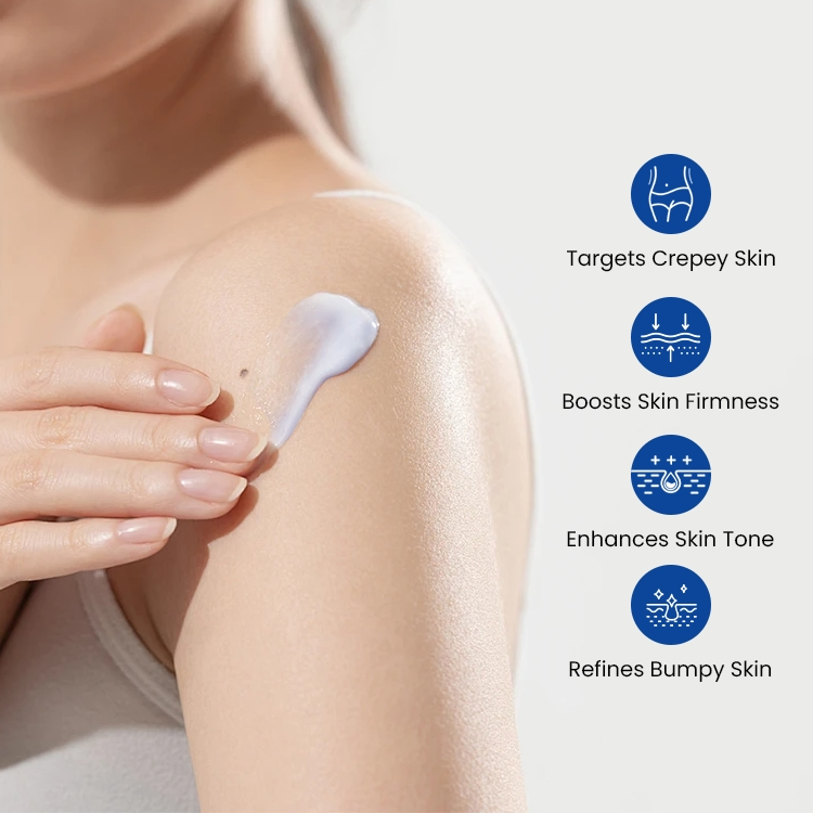 Delivers Deep Hydration and Improves Skin Elasticity Hyaluronic Acid Blue Copper Peptide Anti-Aging Body Lotion