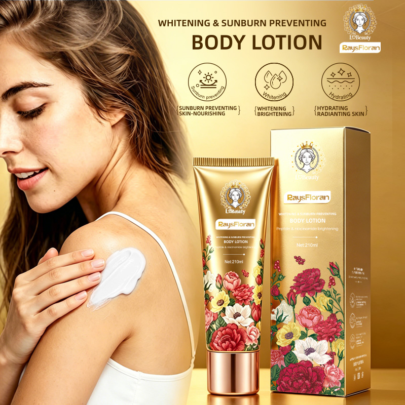 Aojie Organic Scientific Ingredients Gentle Skincare Visible Naked Eye Whitening Brightening Body Cream Rose Fragrance For All