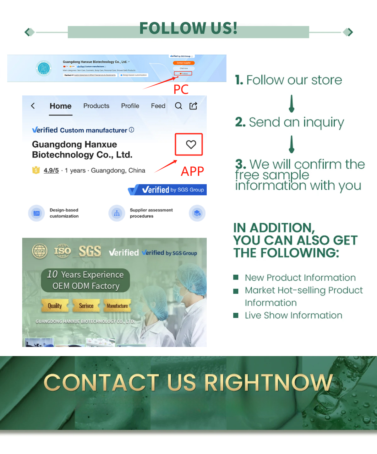 Follow Us Info