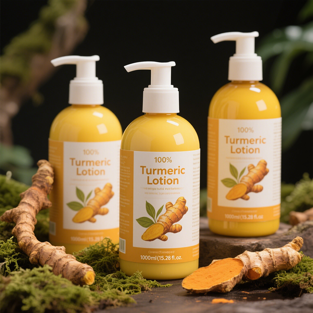 Private Label Brightening Body Lotion Aloe Vera Turmeric Hyaluronic Acid 24 Hours Moisturizing Whitening Cream