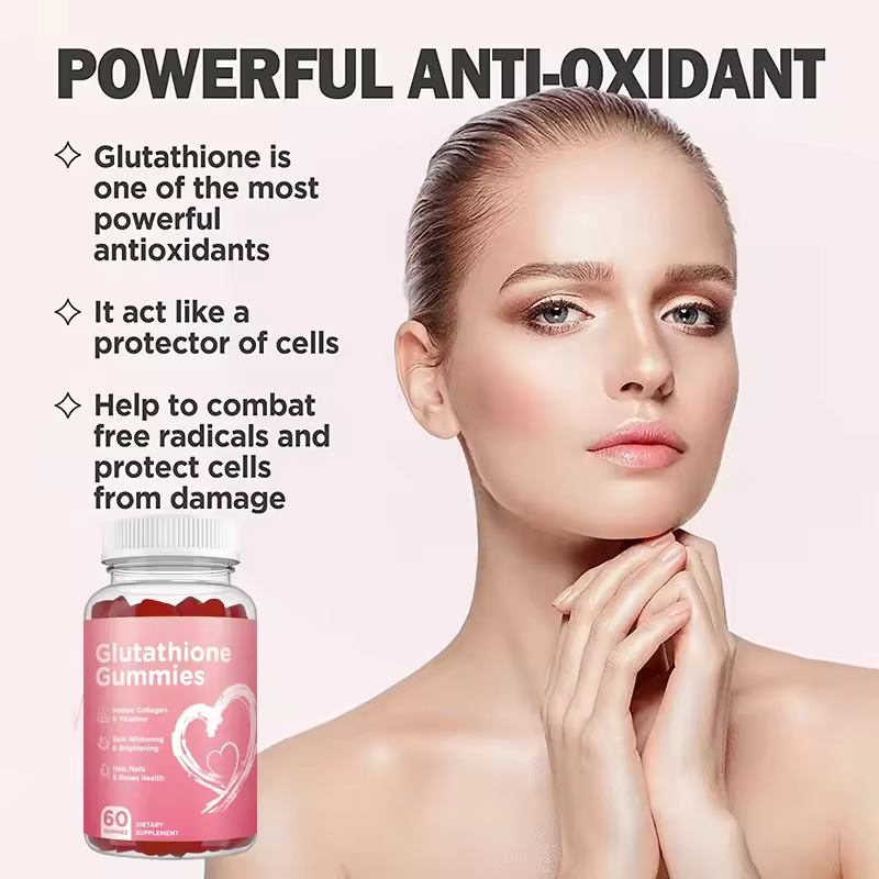 2024 OEM Hot Supplement Skin Whitening L-Glutathione Gummies Beauty Products For Adults