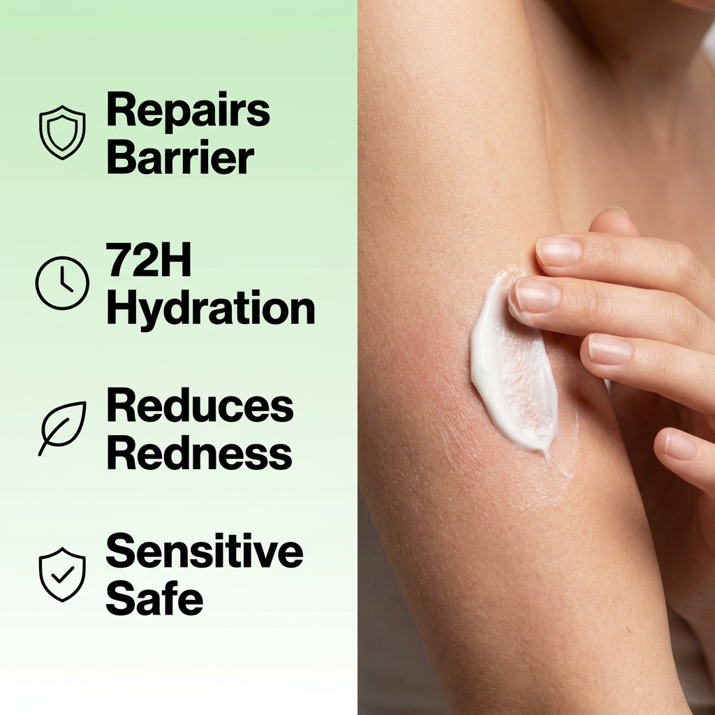 OEM 5x Ceramide &amp; Hyaluronic Acid 72H Barrier Repair Body Lotion For Sensitive Dry Skin 250ml Private Label Bulk Wholesale
