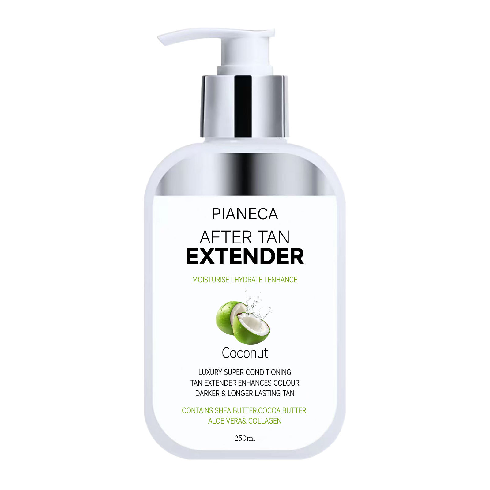 Private Label Sunbed Body After Sun Lotion Extender Moisturizer For Sunburn Relief Tan Cream Fruity Scent 250ml