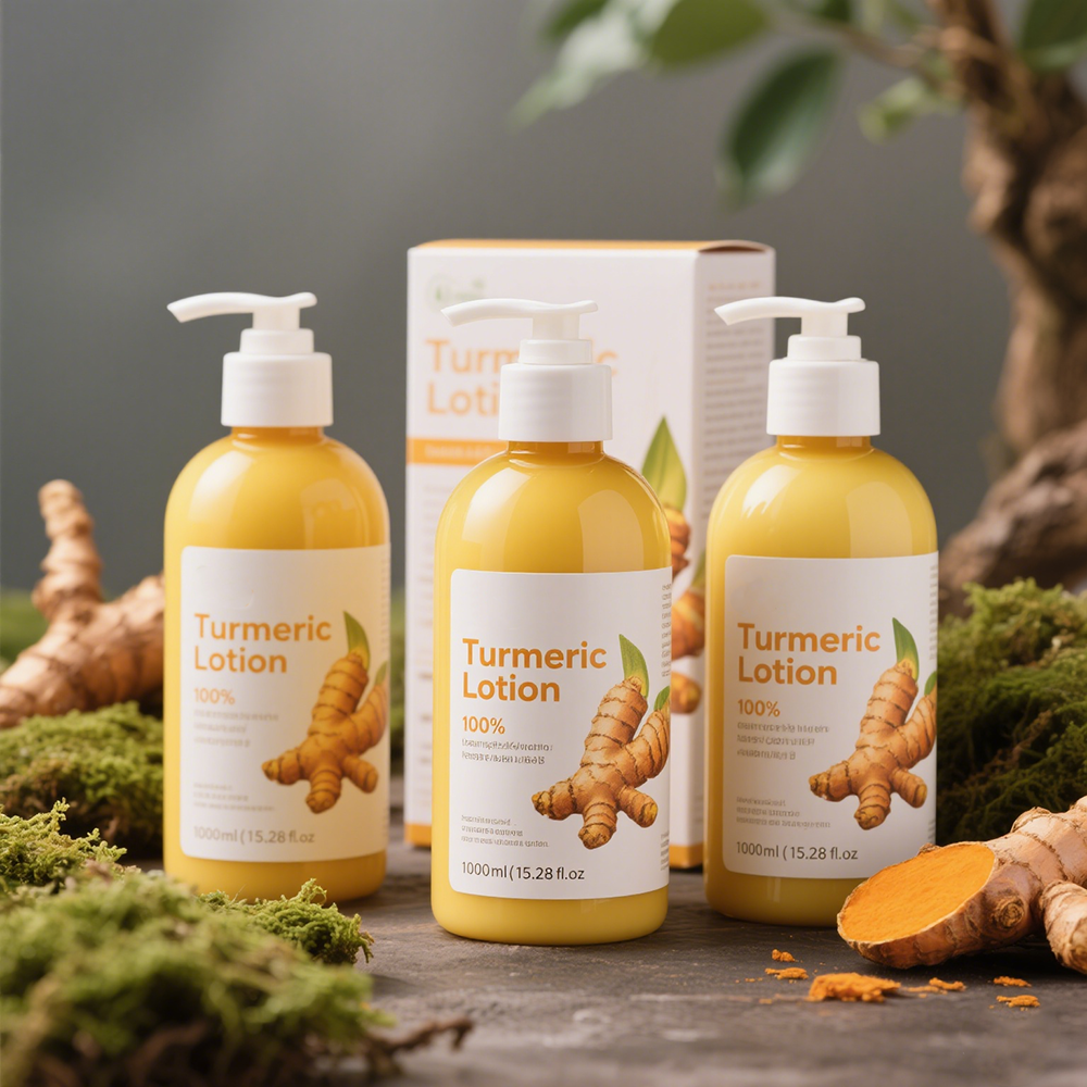 Private Label Brightening Body Lotion Aloe Vera Turmeric Hyaluronic Acid 24 Hours Moisturizing Whitening Cream