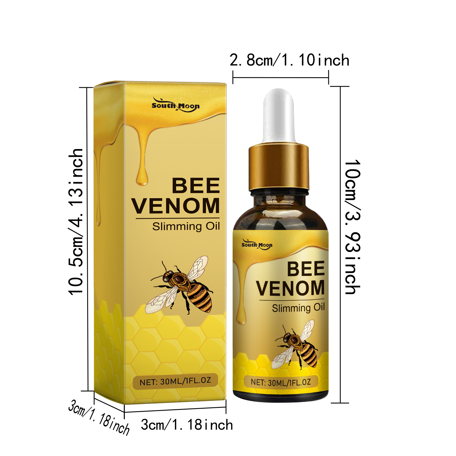 Firming Contouring Bee Venom Body Oil Body Shaping Firming Slimming Effect Support Bee Venom Slimming Body Shaping Essential Oil