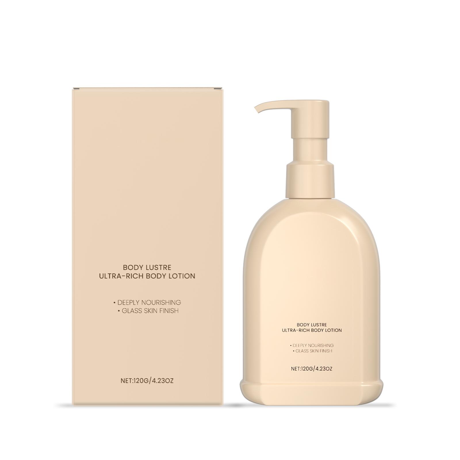 Shea Butter Body Lotion 100ml OEM Private Label Vegan 5% Shea Hydrate Barrier Glow Whitening Non-Sticky Fresh Scent All Skin