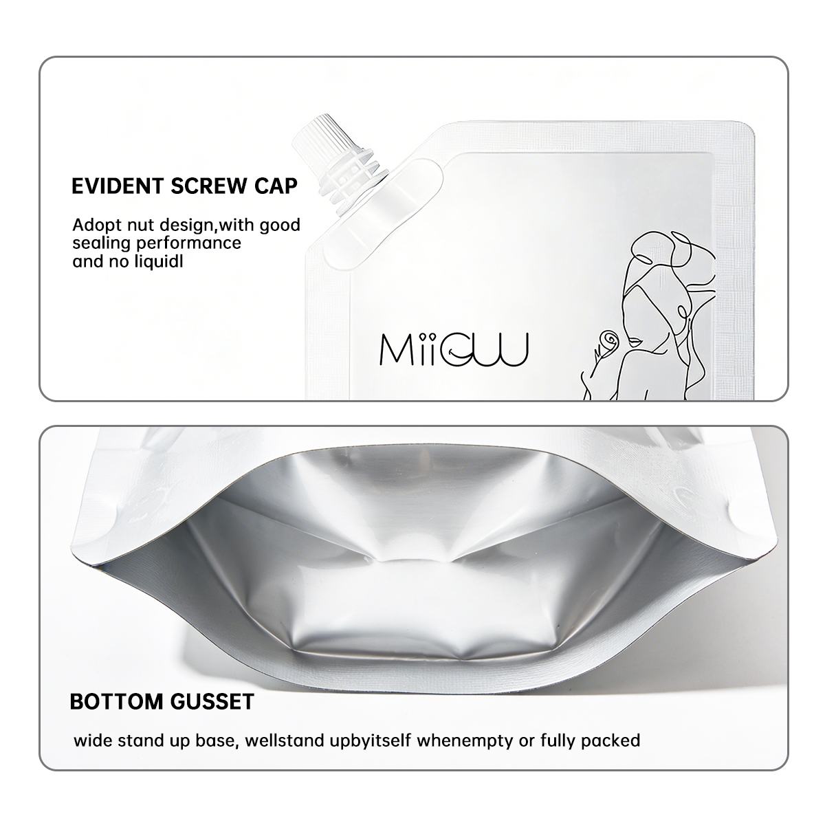 Body Lotion Full-Body Hydration Moisturizing Summer Cream Women Exfoliating Spout Pouch 300ml Custom-Made OEM