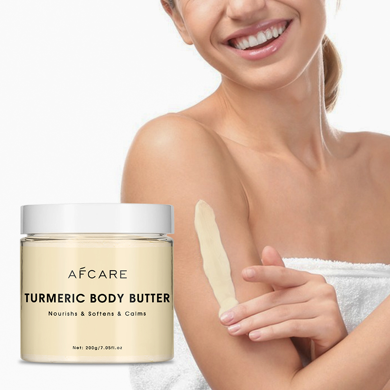 Private Label Pure Natural Whipped Butter Organic Bulk Turmeric Body Butter Lotion