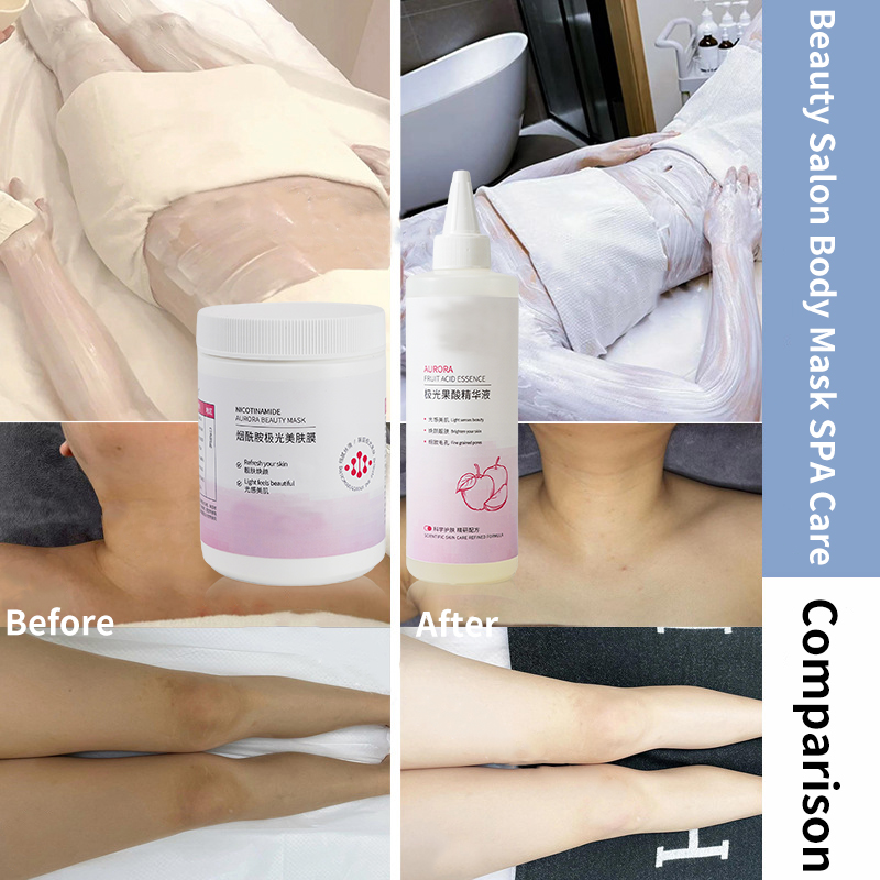 Fruit Acid Body Skin bleach Aha Exfoliation Corporal Serum Mandelic Acid Peel + Niacinamide Whitening Body Lotion for Spa Care