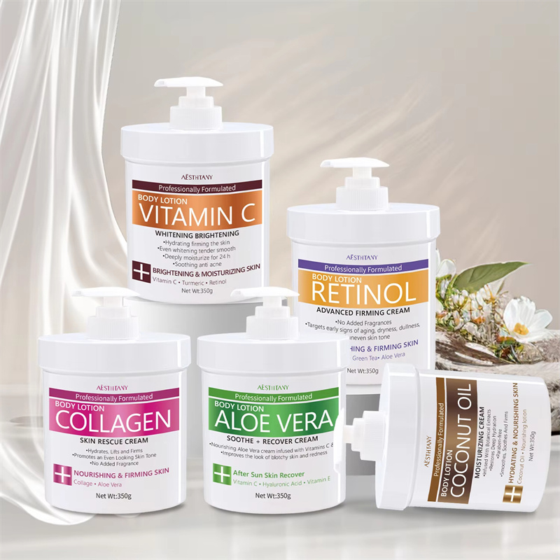 Vitamin C &amp; Aloe Vera Organic Body Lotion for Gentle Whitening and Moisturizing 350g