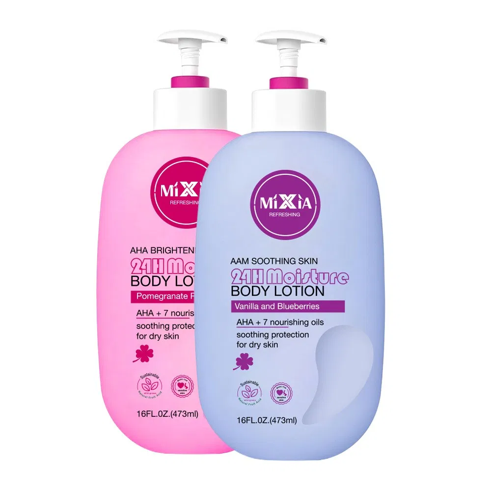 OEM Custom Pomegranate Raspberry Scent Body Lotion Dry Skin Soothing Brightening Body Cream Low MOQ Custom Formula &amp; Fragrance for Distributors