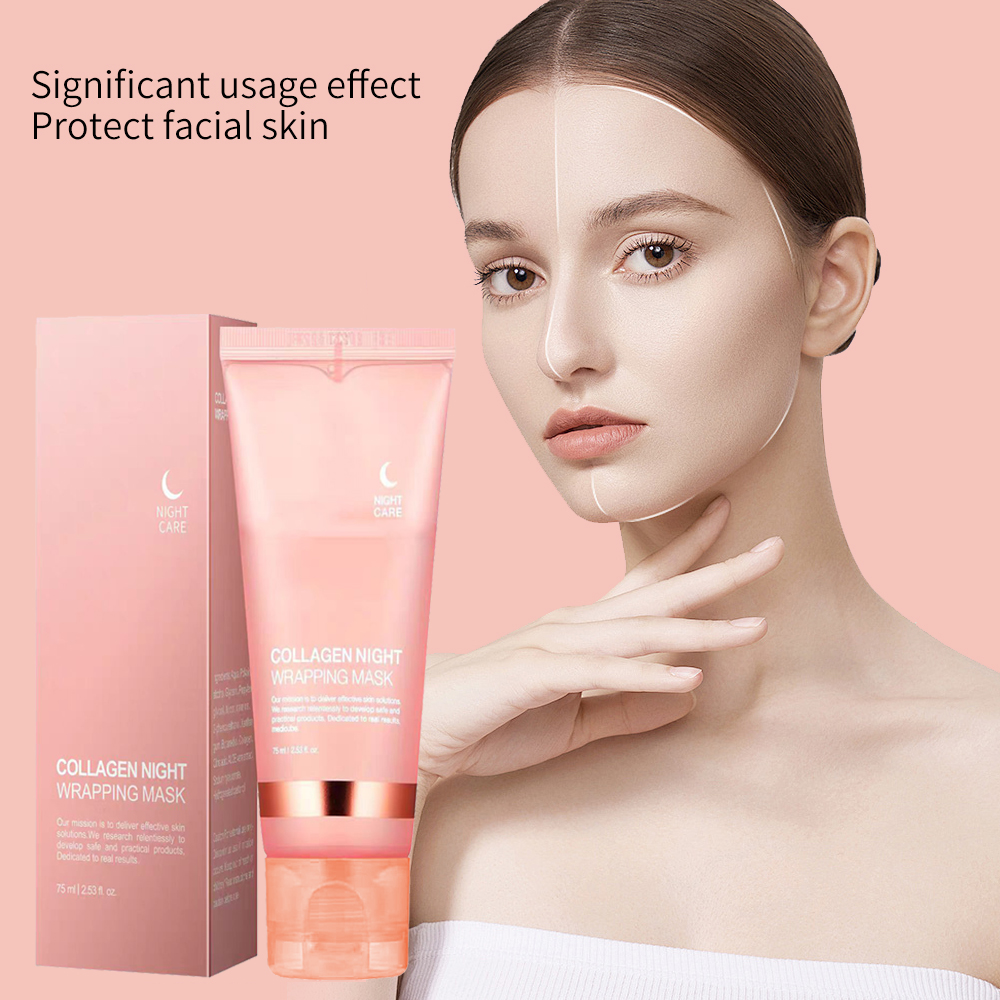 Korean Hydrolyzed Collagen &amp; Vitamin C Anti-Aging Nourishing Cream Facial Mask For All Skin Types-CLOVER RENA Brand