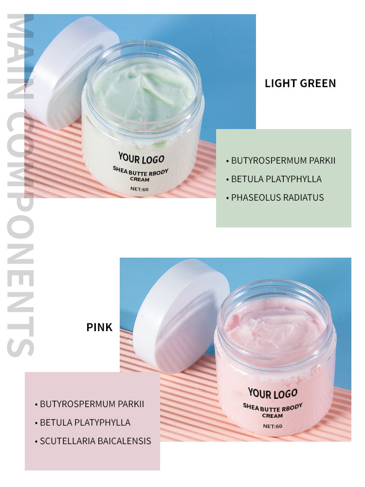 Organic Lightening Skin Whitening Moisturizing Cream in Bulk Body Lotion With Hyaluronic Acid Shea Butter Cream Lotion