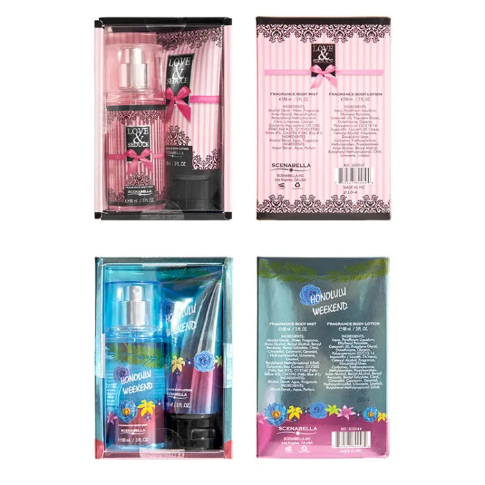 Private Label Mini Set Christmas Body Spray and Lotion Set Mositure Hand Body Lotion