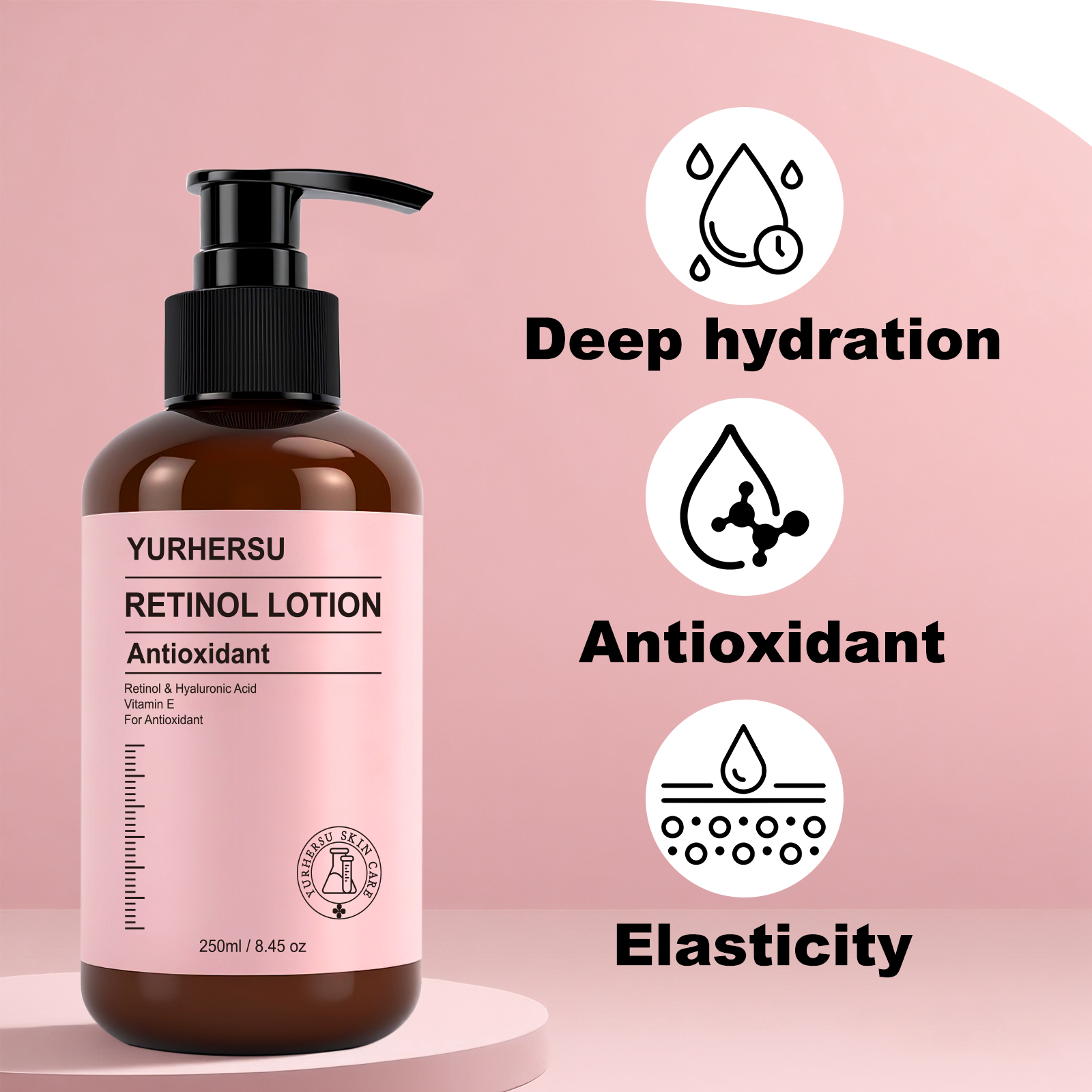 Retinol Body Lotion, Anti-Aging &amp; Moisturizing for Dry Skin, Gentle Formula for Firming OEM/ODM Private Label Service