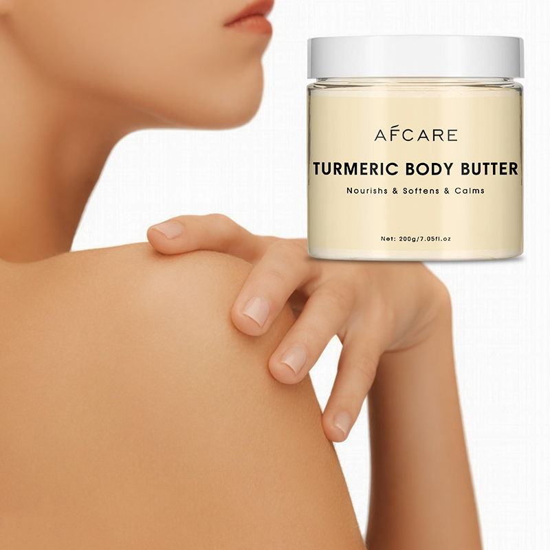 Private Label Pure Natural Whipped Butter Organic Bulk Turmeric Body Butter Lotion
