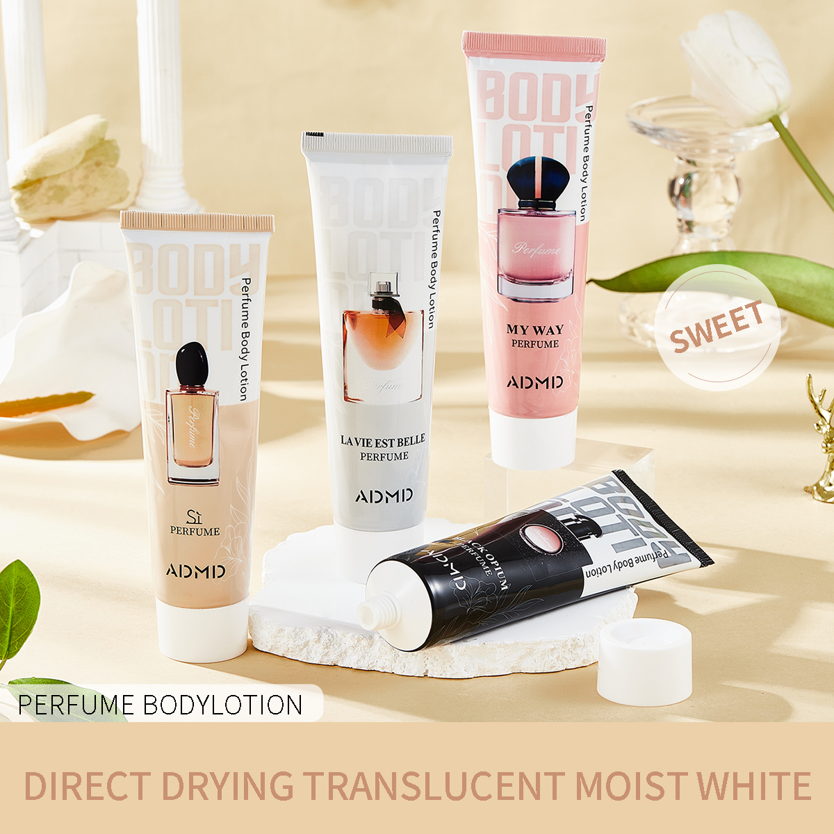 Fragrance Body Whitening Essential Collagen Perfumed Organic Moisturizer Wholesale Dry Skin Solid Ladies Portable Elegant Lotion